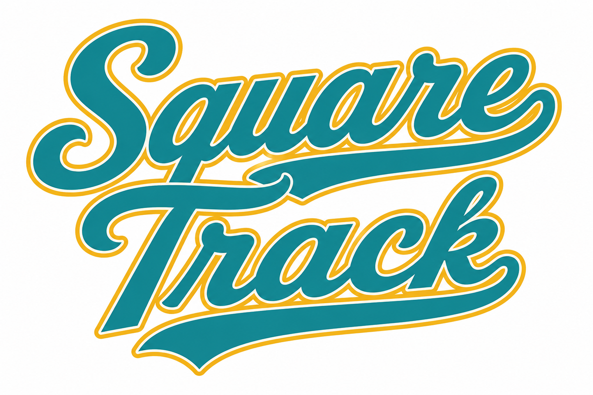 Square Track Baseball Logo